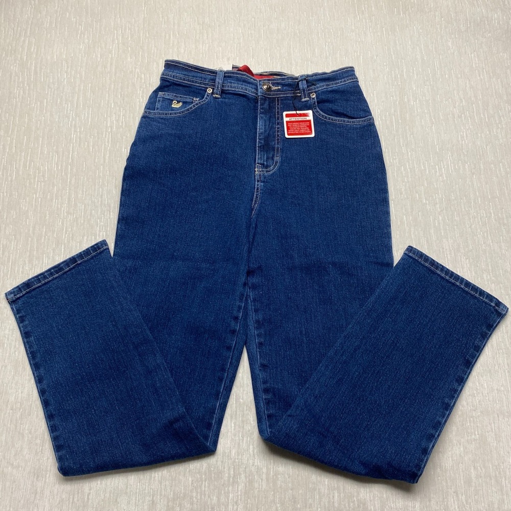 Gloria Vanderbilt Tapered Jeans Classic Fit Womens 8P Blue Denim Stretch Fitted